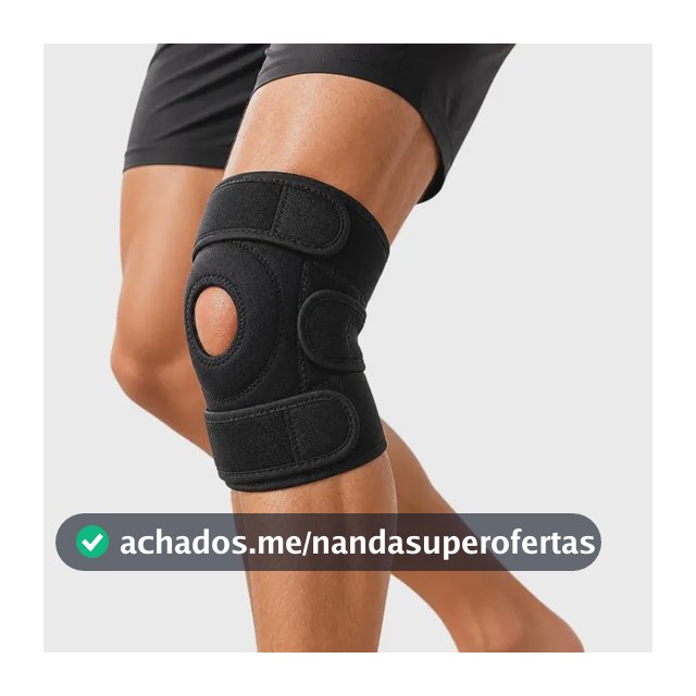 Joelheira Ortopédica Ajustável Compressão Com Velcro Dor No Joelho Academia