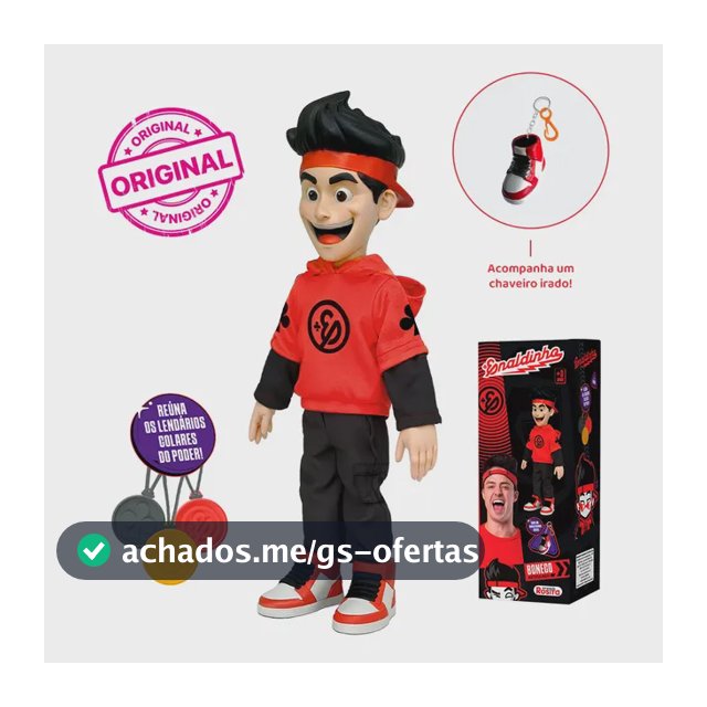 Boneco Enaldinho 2 - 25 Cm + Colares Do Poder + Chaveiro