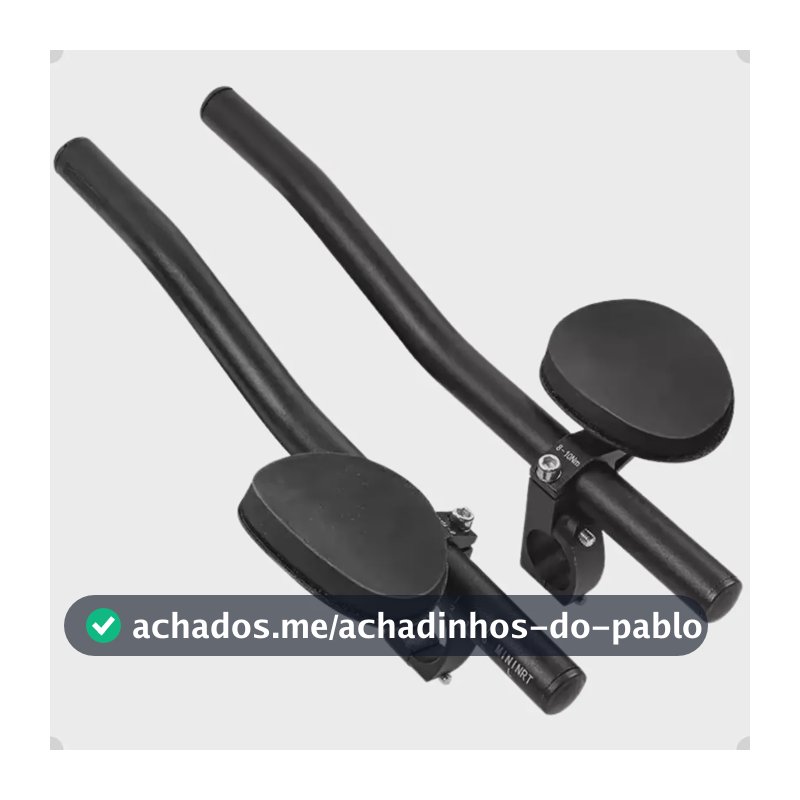 Clip Guidão Bike Apoio De Braço Aerodinâmico Triathlon Speed Preto