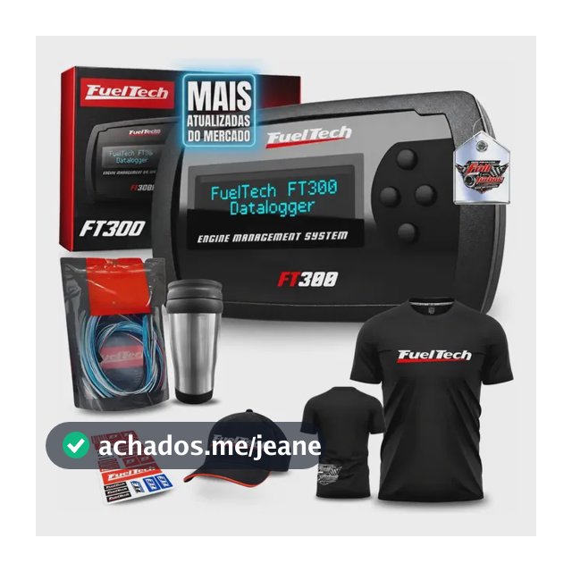 Fueltech Ft300 Com Chicote 3m + Mega Brindes Camiseta Gel+bc