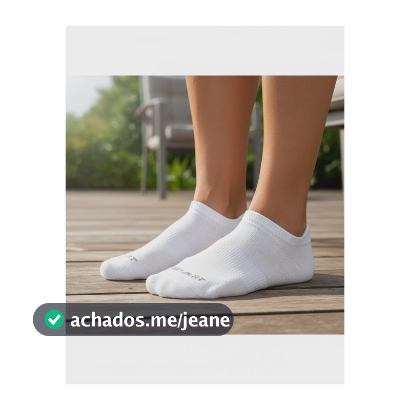 6 Pares Meias Lupo Sport Original Unissex Soquete Invisível Branco G (41-44)