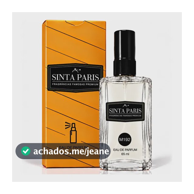 Perfume M192 Sinta Paris Masculino Eau De Parfum 65ml
