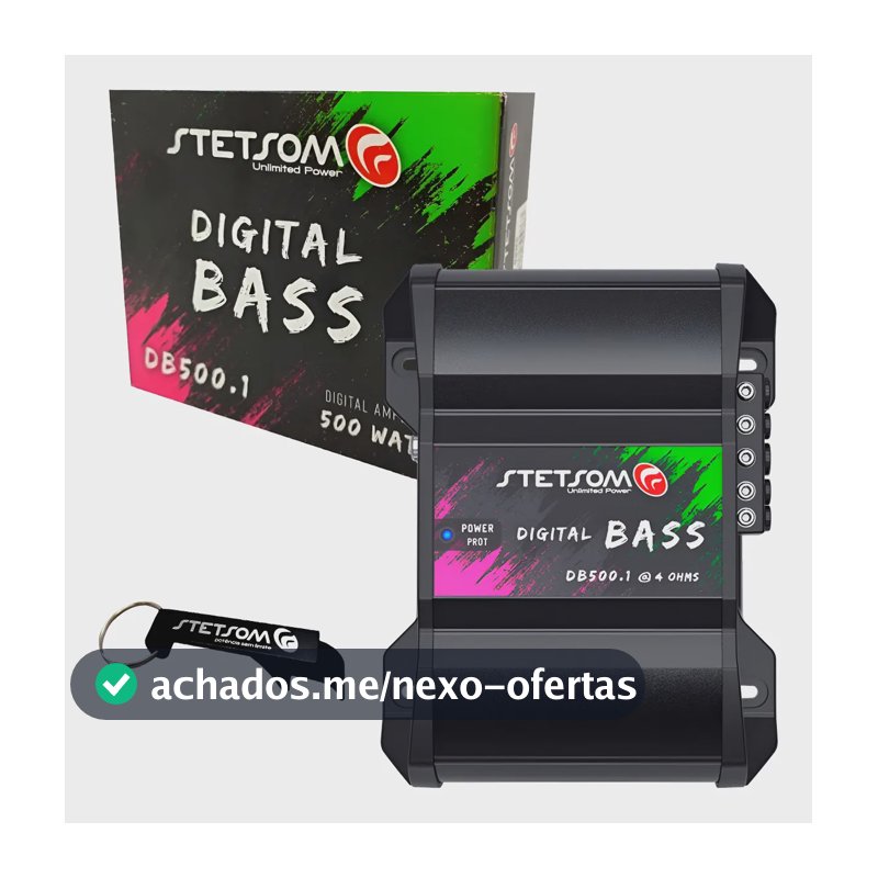 Modulo Amplificador Stetsom Db500.1 500w Rms 4 Ohms Preto
