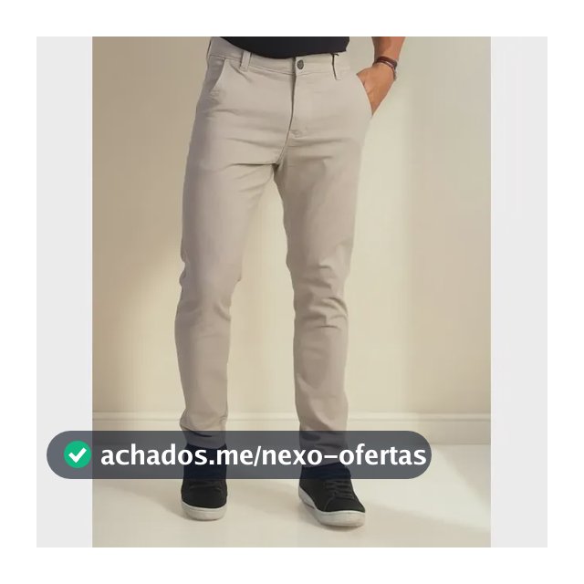 Calça Sarja Social Masculina Esporte Fino Com Elastano