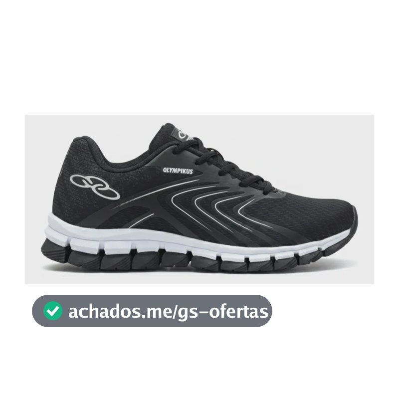 Tenis Masculino Esportivo Olimpic Academia Caminhada Promoçã Preto/branco 39 Br