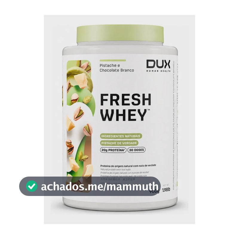 Proteína Dux Nutrition FreshWhey em pó sabor Pistache e Chocolate Branco x 900g