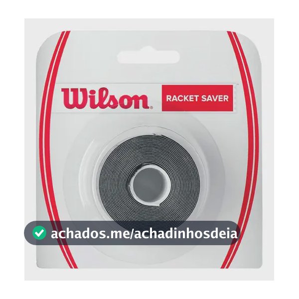 Fita Protetora para Raquete de Tênis Wilson, Preta