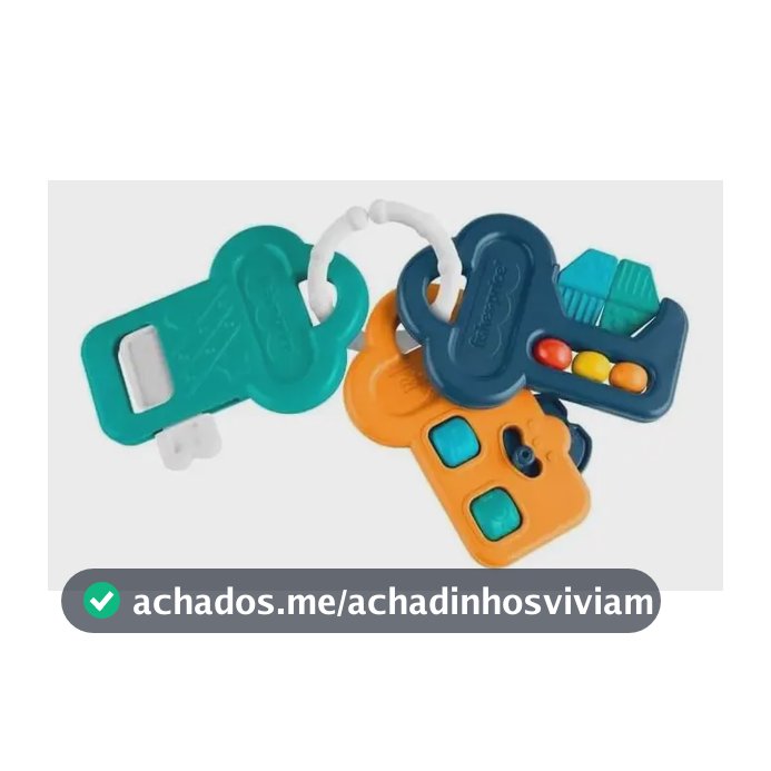 Brinquedo com 3 Chaves de Atividades e Anel Mordedor JFM73 Colorido Fisher-Price Mattel
