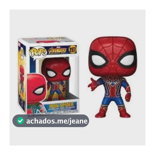 Vingadores Guerra Infinita Boneco Pop Funko Iron Spider #287