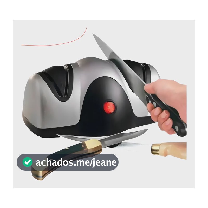 Amolador Facas Tesoura Profissional Afiador Eletrico Cor Cinza
