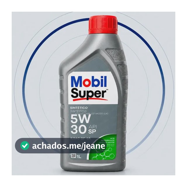 Óleo Mobil Super 5W30 Sintético API SP Para Motores Flex Gasolina Etanol e GNV Original