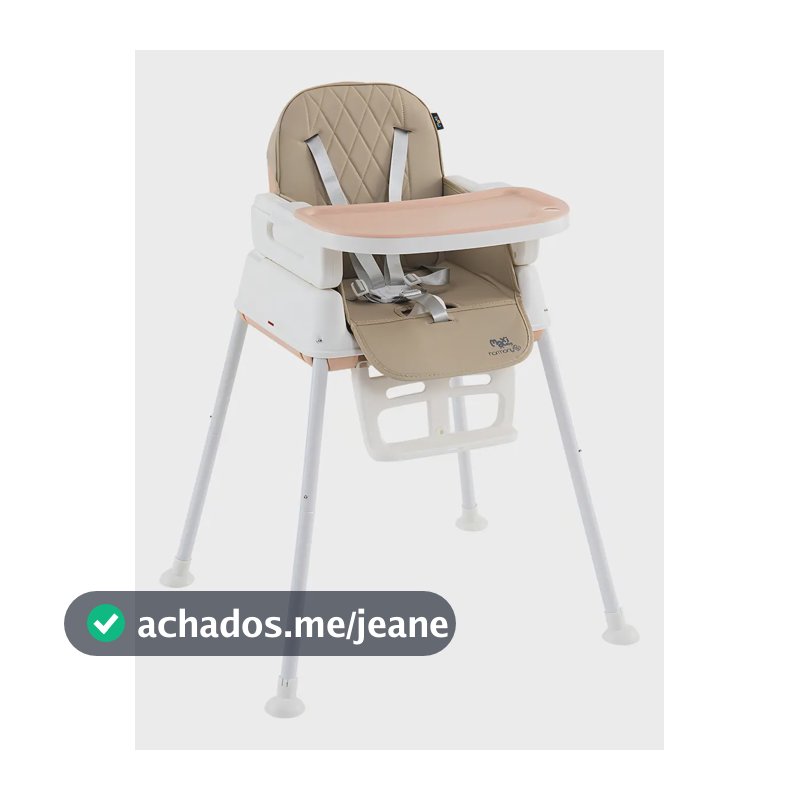 Cadeira De Alimentação Infantil 3 Em 1 Harmony Maxi Baby - Bege