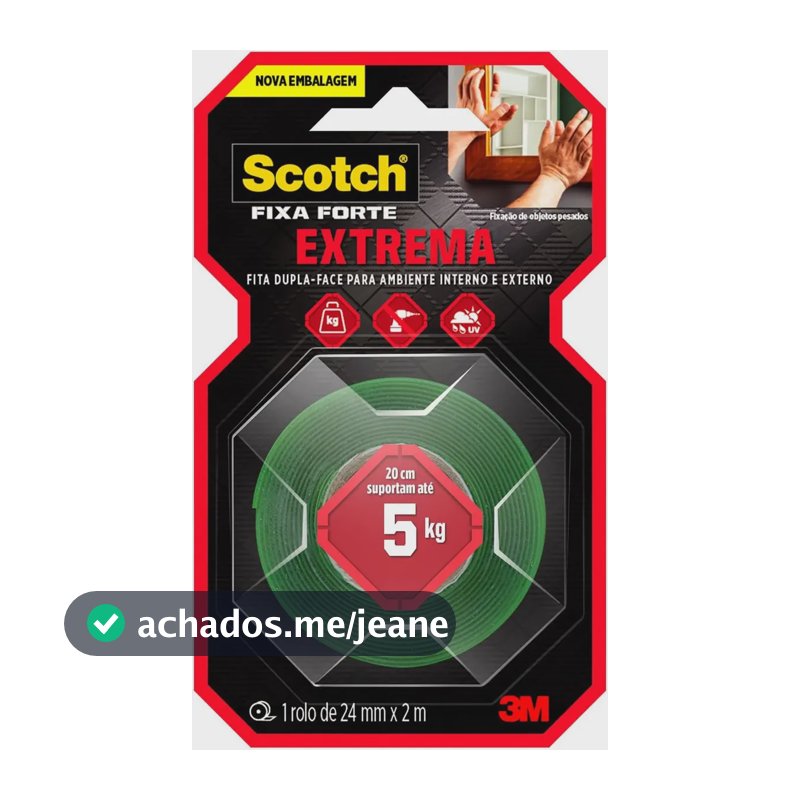 Fita Dupla Face 3m Extrema 24mm X2m Hb004492250