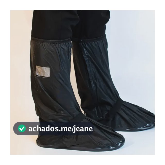 Capa De Chuva Impermeável Tenis Motoboy Silicone