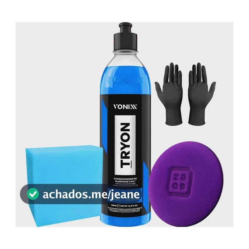 Kit Para Plástico Interno Externo Borracha Tryon Vonixx