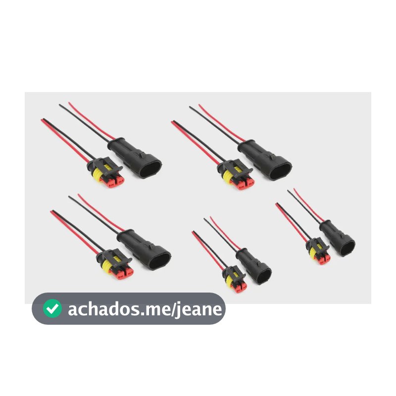 05 Conector Automotivo 2 Vias Impermeável Selado Ip67