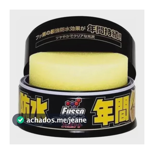 Cera Fusso Coat 200g Para Carros Escuros Proteção 12 Meses - Soft99