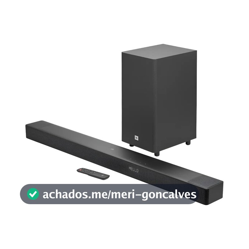 Soundbar JBL Cinema SB595 Bluetooth 220w 3.1.2 Canais - JBLSB595BLKBR