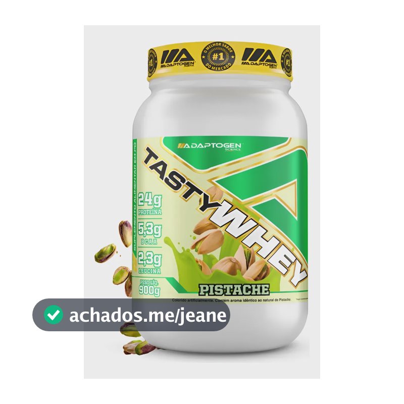 Tasty Whey 3w Whey Protein Adaptogen Pote 900g Pistache Pistache