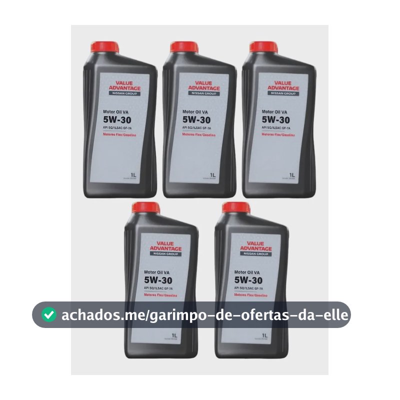 Kit 5l Óleo 5w30 Sintético Nissan Versa Kicks Sentra March