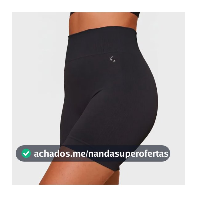 Short Benévola Poliamida Sem Costura Bermuda Confortável