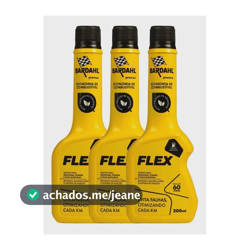 3 Aditivos Combustível Flex Gasolina Etanol 200ml Bardahl