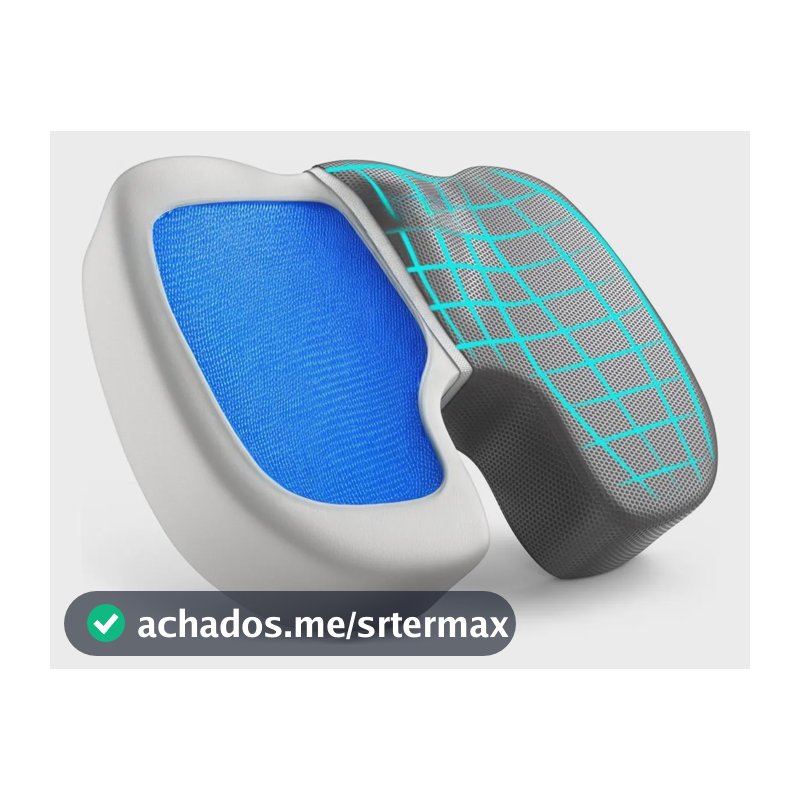 Almofada Assento Ortopedico Coccix Mmoria Nasa Gel Coluna