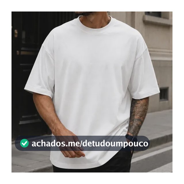 Camiseta Oversized Masculina 100% Algodão