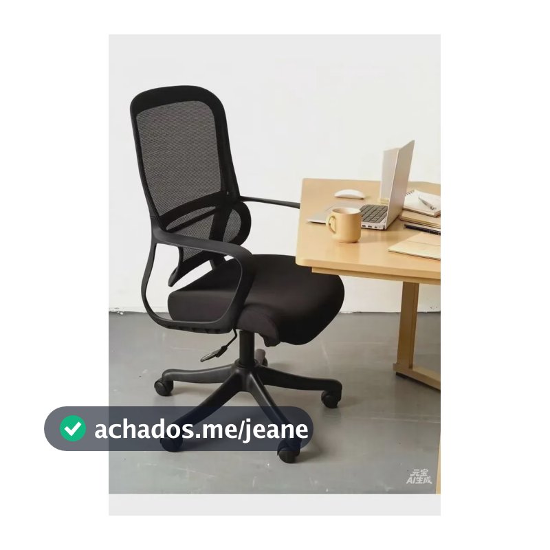 Cadeira Ergonômica De Escritório De Alta Qualidade Com Espal Preto Algodão
