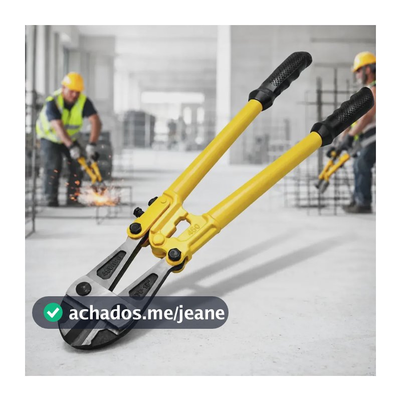 Alicate Tesoura Corta Vergalhão Ferro Grande Corte Cadeados
