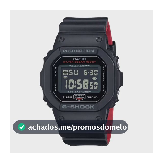 Relógio Casio G-shock Masculino Digital Dw-5600uhr-1dr