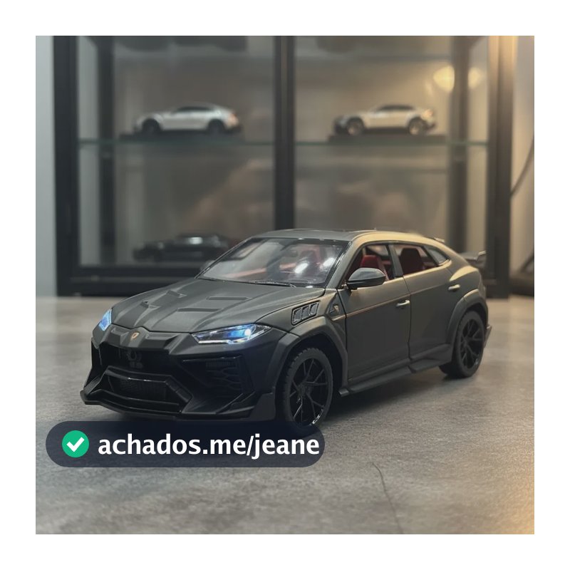 Variedades Miniatura Carro 1/24 Som/led Mercedes S 320 W140  Lamborghini Urus Mansory 1/24 Preto