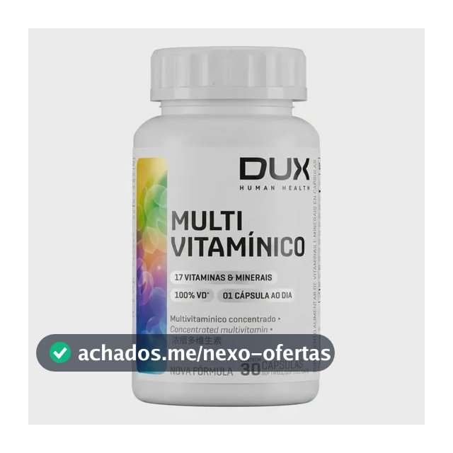 Multivitamínico - Pote 30 Cápsulas Dux Nutrition