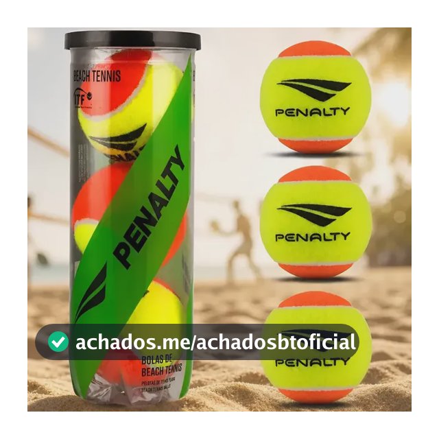 Kit 3 Bolinhas Beach Tennis Penalty Xxii Tubo Pressurizado Amarelo