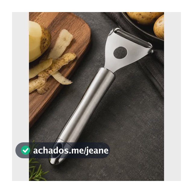 Descascador De Legumes Verduras Batata Frutas Inox 18 Cm Inox