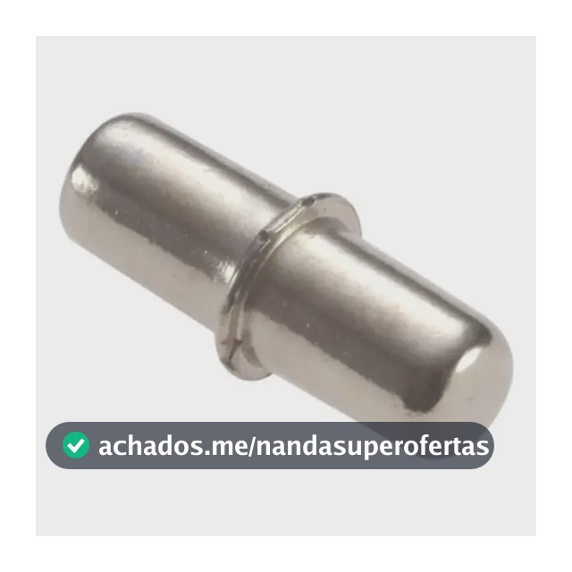 Suporte Pitão Pino Prateleira Borne 5mm Niquelado - 100 Pçs