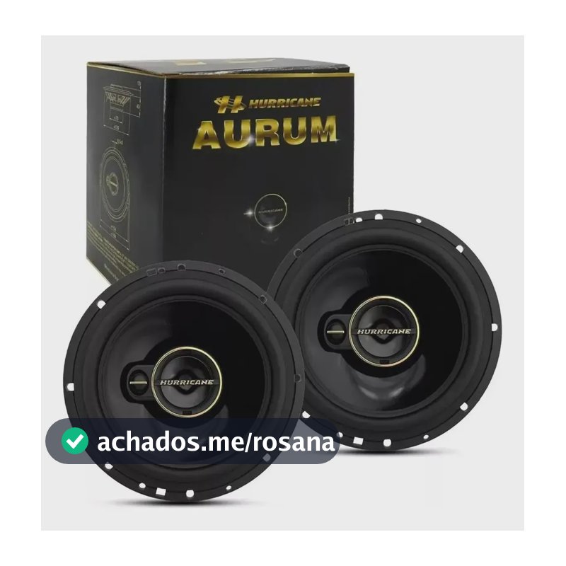 Par De Alto Falante Hurricane Triaxial Aurum A6t 6 Pol 120w RMS 240w max