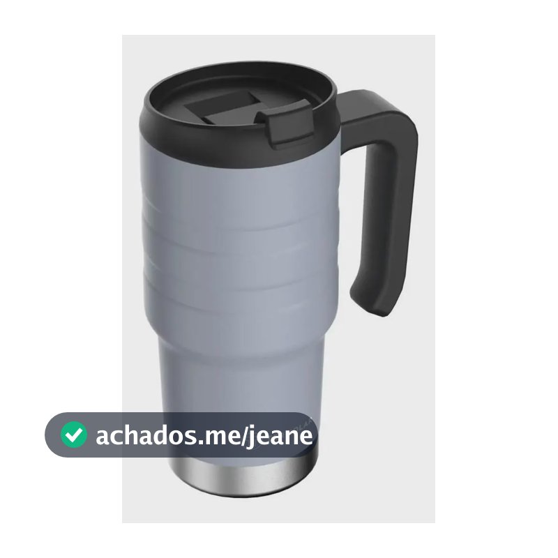 Copo térmico Termolar Vaso térmico cor cinza 590mL