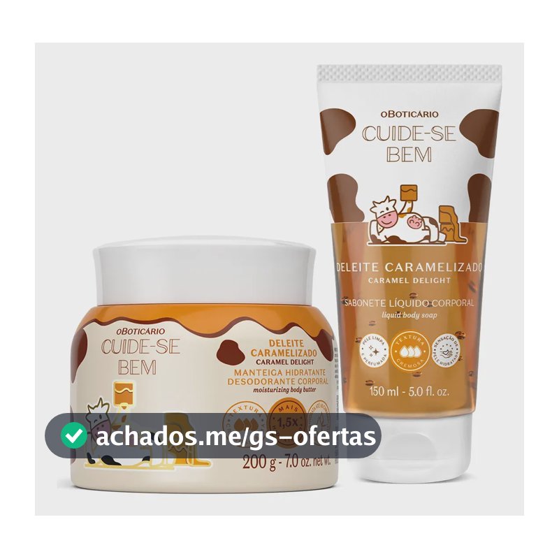 Combo Cuide-se Bem Deleite Caramelizado: Manteiga Corporal 2