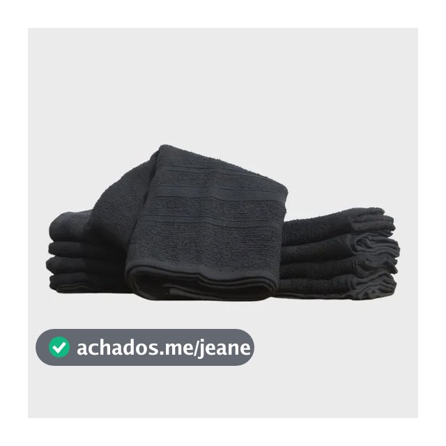 Kit 12 Toalhas De Rosto Salão De Beleza Simples Cor Preto Liso