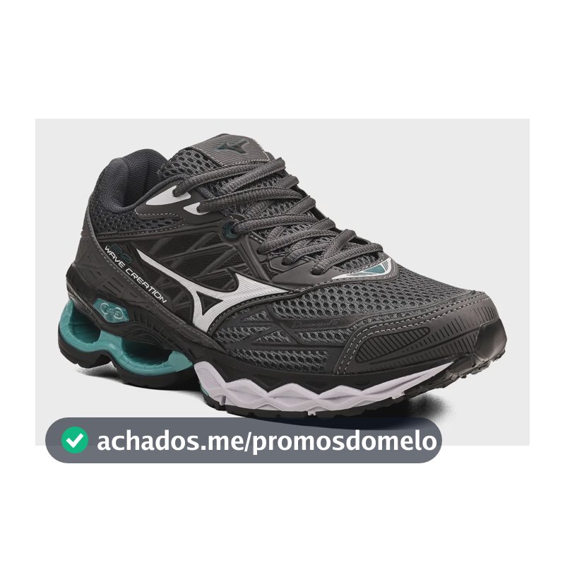 Tênis Mizuno Wave Creation 20 Original Academia Promoção Verde/água 43 Br