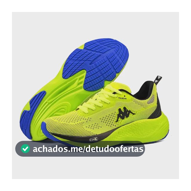 Tênis Kappa Pulse Rx Unissex Corrida Conforto