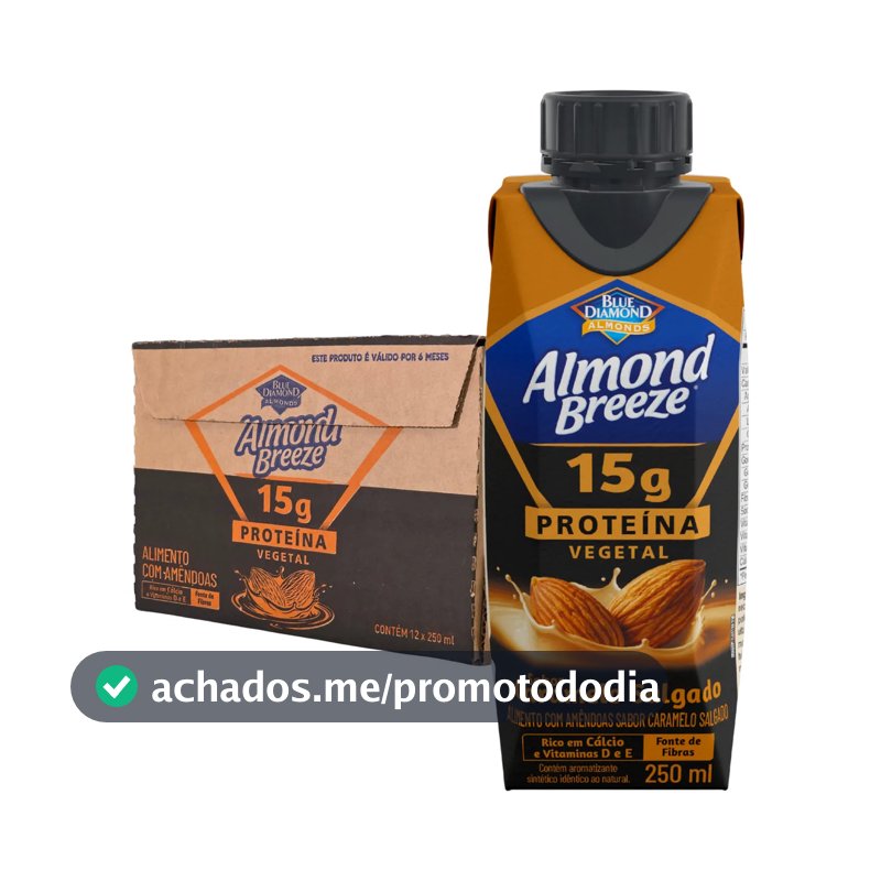 12 Un Bebida Vegana 15g Proteína Vegetal Caramelo Salgado