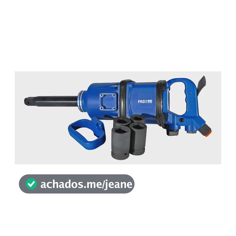 Chave Impacto Pneumática Longa 1 Polegada 345 Kilos Pro-190