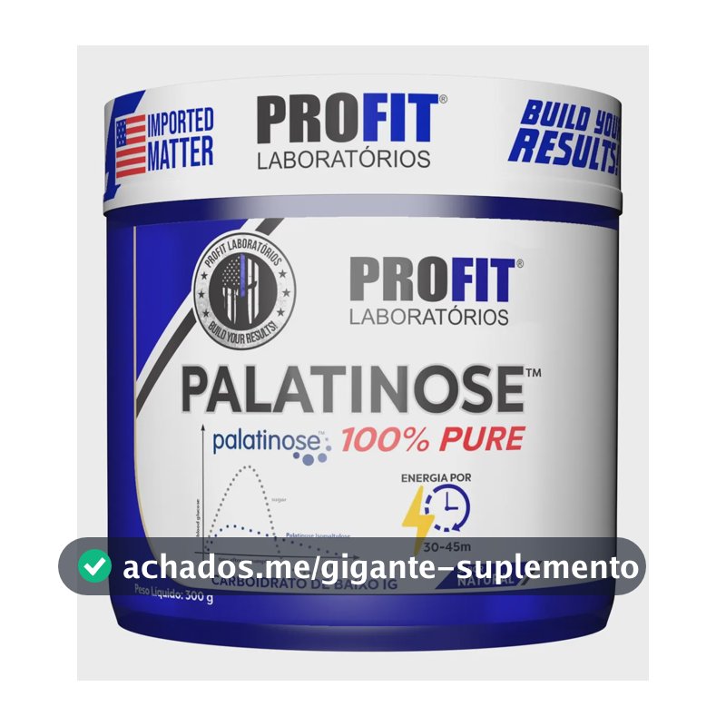 Suplemento en pó Profit Pro Fit Palatinose sabor natural x 300g