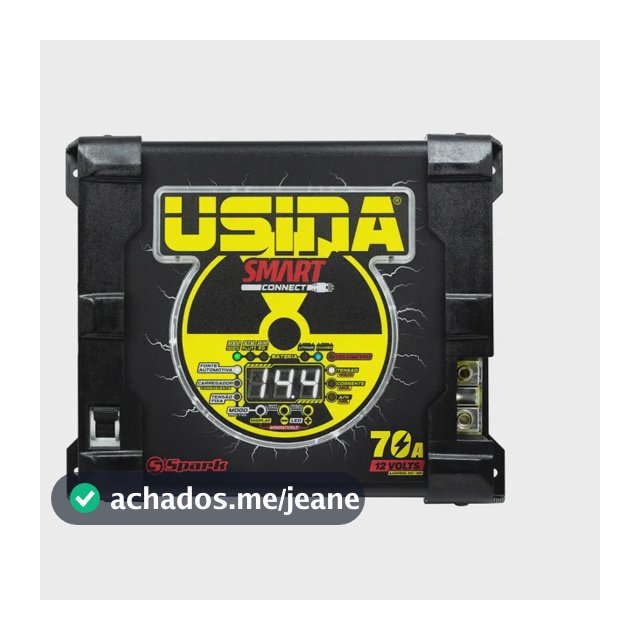 Fonte Carregador Usina Smart Connect 70a Bivolt Automotiva Cor Preto