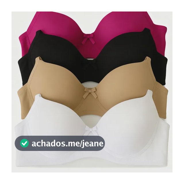 Sutiã Com Bojo - Kit 4 Peças Premium Conforto Oferta Do Dia!