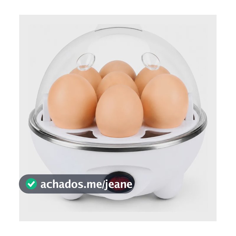 Cozedor De Ovos Elétrico Máquina De Portátil A Vapor 110/220 Branco 127v 50hz/60hz