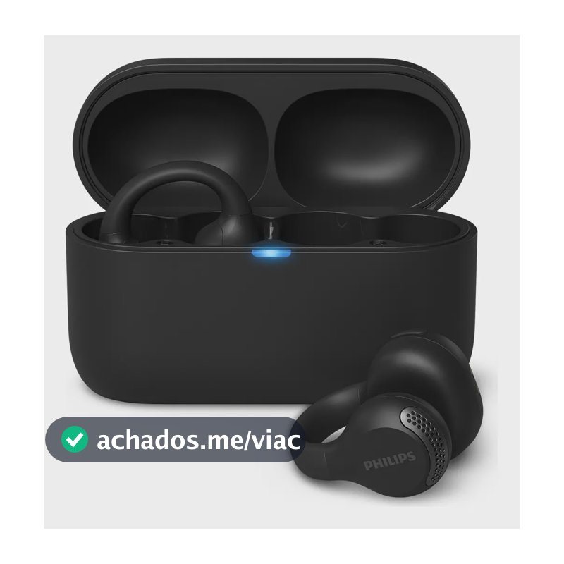 Fone De Ouvido Ear Cuff Sem Fio Philips Bluetooth Preto Taq2000bk