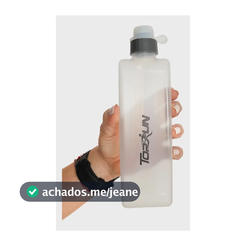 Garrafa Squeeze Agua Gelada Bpa Free Cor Garrafinha Curva Garrafinha Squeeze transparente